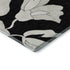 8' X 10' Black And Ivory Floral Washable Area Rug With UV Protection