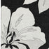 8' X 10' Black And Ivory Floral Washable Area Rug With UV Protection