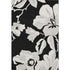 8' X 10' Black And Ivory Floral Washable Area Rug With UV Protection