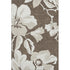 9' X 12' Brown And Ivory Floral Washable Area Rug With UV Protection