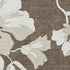 9' X 12' Brown And Ivory Floral Washable Area Rug With UV Protection