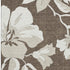 9' X 12' Brown And Ivory Floral Washable Area Rug With UV Protection