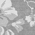 5' X 8' Gray And Silver Floral Washable Area Rug With UV Protection