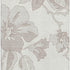 5' X 8' Ivory And Gray Floral Washable Area Rug With UV Protection