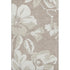 8' X 10' Taupe And Ivory Floral Washable Area Rug With UV Protection