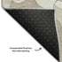 8' X 10' Taupe And Ivory Floral Washable Area Rug With UV Protection