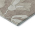 8' X 10' Taupe And Ivory Floral Washable Area Rug With UV Protection
