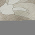 8' X 10' Taupe And Ivory Floral Washable Area Rug With UV Protection