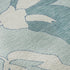 5' X 8' Teal And Ivory Floral Washable Area Rug With UV Protection