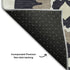 9' X 12' Black And Ivory Medallion Washable Area Rug With UV Protection