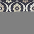 9' X 12' Black And Ivory Medallion Washable Area Rug With UV Protection