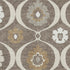 5' X 8' Brown Beige And Ivory Medallion Washable Area Rug With UV Protection