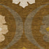 5' X 8' Coffee Gold And Beige Medallion Washable Area Rug With UV Protection
