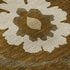 9' X 12' Coffee Gold And Beige Medallion Washable Area Rug With UV Protection
