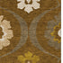 9' X 12' Coffee Gold And Beige Medallion Washable Area Rug With UV Protection