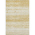5' X 8' Gold And Ivory Striped Washable Area Rug With UV Protection