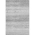 5' X 8' Gray And Silver Striped Washable Area Rug With UV Protection