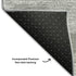 5' X 8' Gray And Silver Striped Washable Area Rug With UV Protection