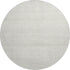 8' Ivory And Beige Striped Washable Round Rug With UV Protection