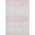 5' X 8' Pink And Ivory Striped Washable Area Rug With UV Protection