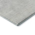 8' Silver And Gray Striped Washable Round Rug With UV Protection