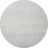 8' Silver And Gray Striped Washable Round Rug With UV Protection