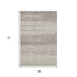 8' X 10' Taupe And Beige Striped Washable Area Rug With UV Protection