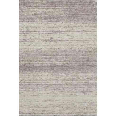 8' X 10' Taupe And Beige Striped Washable Area Rug With UV Protection