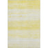 9' X 12' Yellow And Ivory Striped Washable Area Rug With UV Protection