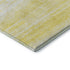 9' X 12' Yellow And Ivory Striped Washable Area Rug With UV Protection