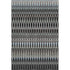 5' X 8' Black Gray And Blue Southwestern Washable Area Rug With UV Protection