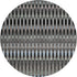 8' Black Gray And Blue Southwestern Washable Round Rug With UV Protection