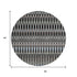 8' Black Gray And Blue Southwestern Washable Round Rug With UV Protection