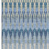 5' X 8' Denim Blue And Gray Southwestern Washable Area Rug With UV Protection