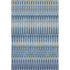 8' X 10' Denim Blue And Gray Southwestern Washable Area Rug With UV Protection