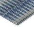 9' X 12' Denim Blue And Gray Southwestern Washable Area Rug With UV Protection