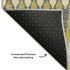5' X 8' Gold Gray And Beige Southwestern Washable Area Rug With UV Protection