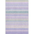 5' X 8' Lavender Pink And Green Southwestern Washable Area Rug With UV Protection