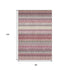 8' X 10' Mauve Blush And Ivory Southwestern Washable Area Rug With UV Protection