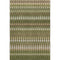 8' X 10' Olive Green Ivory And Brown Southwestern Washable Area Rug With UV Protection