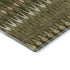 8' X 10' Olive Green Ivory And Brown Southwestern Washable Area Rug With UV Protection