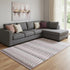8' X 10' Pink Ivory And Gray Southwestern Washable Area Rug With UV Protection