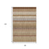 8' X 10' Terra Cotta Ivory And Beige Southwestern Washable Area Rug With UV Protection