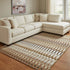 8' X 10' Terra Cotta Ivory And Beige Southwestern Washable Area Rug With UV Protection