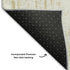 5' X 8' Gold And Ivory Striped Washable Area Rug With UV Protection