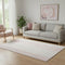 5' X 8' Pink And Ivory Striped Washable Area Rug With UV Protection