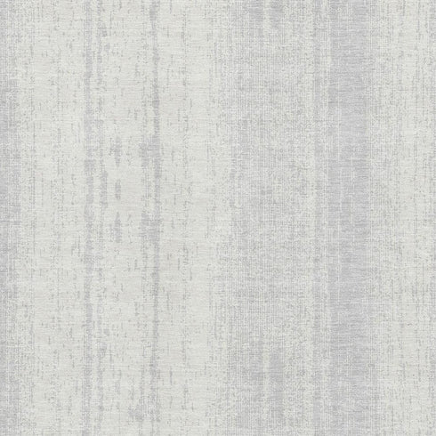 8' X 10' Silver And Ivory Striped Washable Area Rug With UV Protection