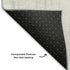 8' X 10' Silver And Ivory Striped Washable Area Rug With UV Protection