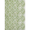 5' X 8' Green And Ivory Geometric Washable Area Rug With UV Protection