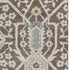 5' X 8' Chocolate Gray And Beige Floral Washable Area Rug With UV Protection